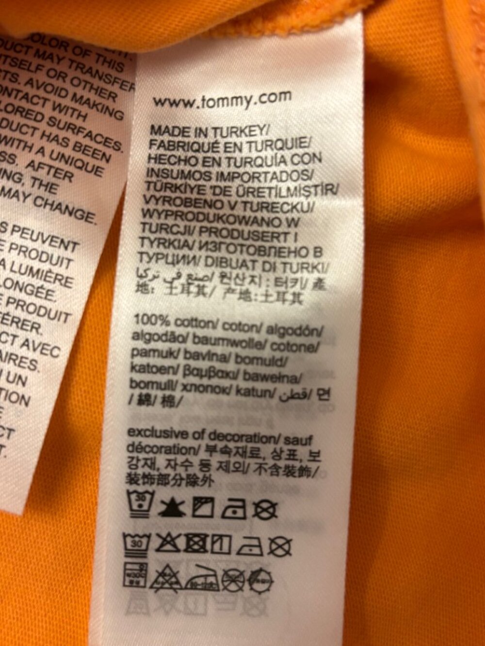 Tommy Jeans SuperVSN Orange Graphic Tee Large - Picture 10 of 11